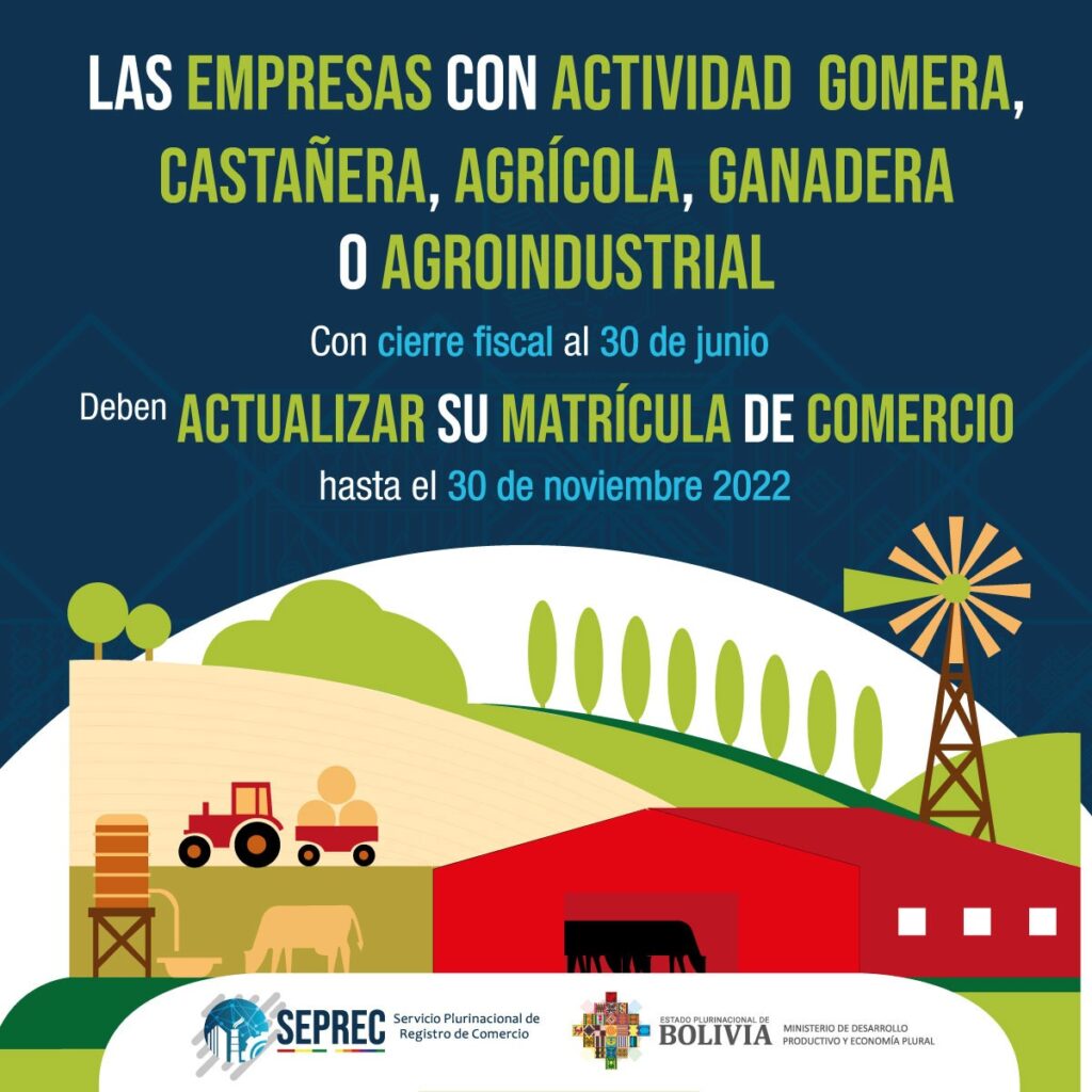 SEPREC RECUERDA QUE ESTE 30 DE NOVIEMBRE VENCE EL PLAZO PARA LA ACTUALIZACIÓN DE LA MATRÍCULA DE COMERCIO