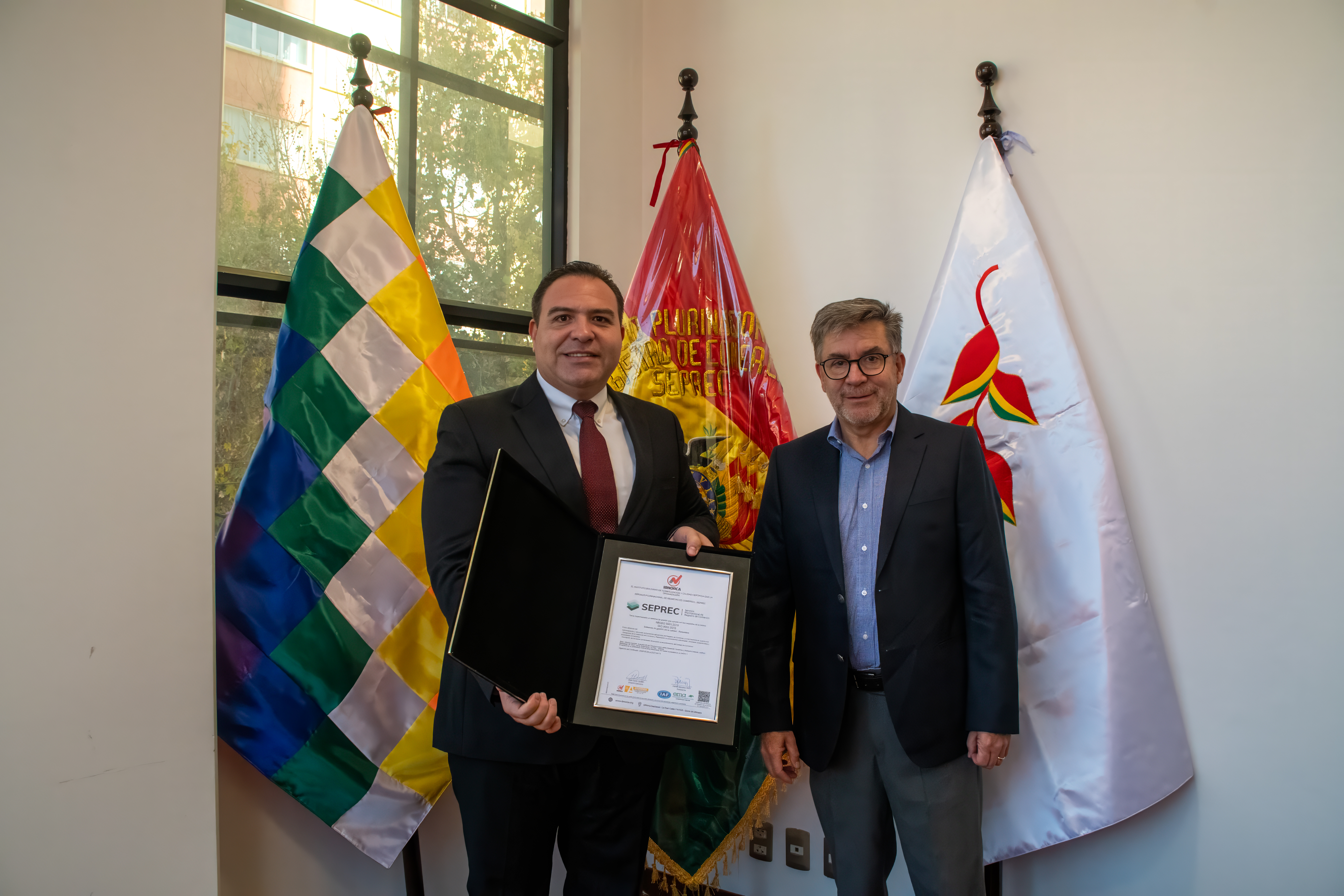 SEPREC RECIBE LA CERTIFICACIÓN ISO 9001:2015 Y RATIFICA SU COMPROMISO CON LA CALIDAD Y LA MEJORA CONTINUA